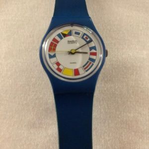 Vintage 12 Flags Swatch Watch W/ Working Battery